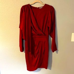 Ronny Kobo Long Sleeve Dress in Red - NWT